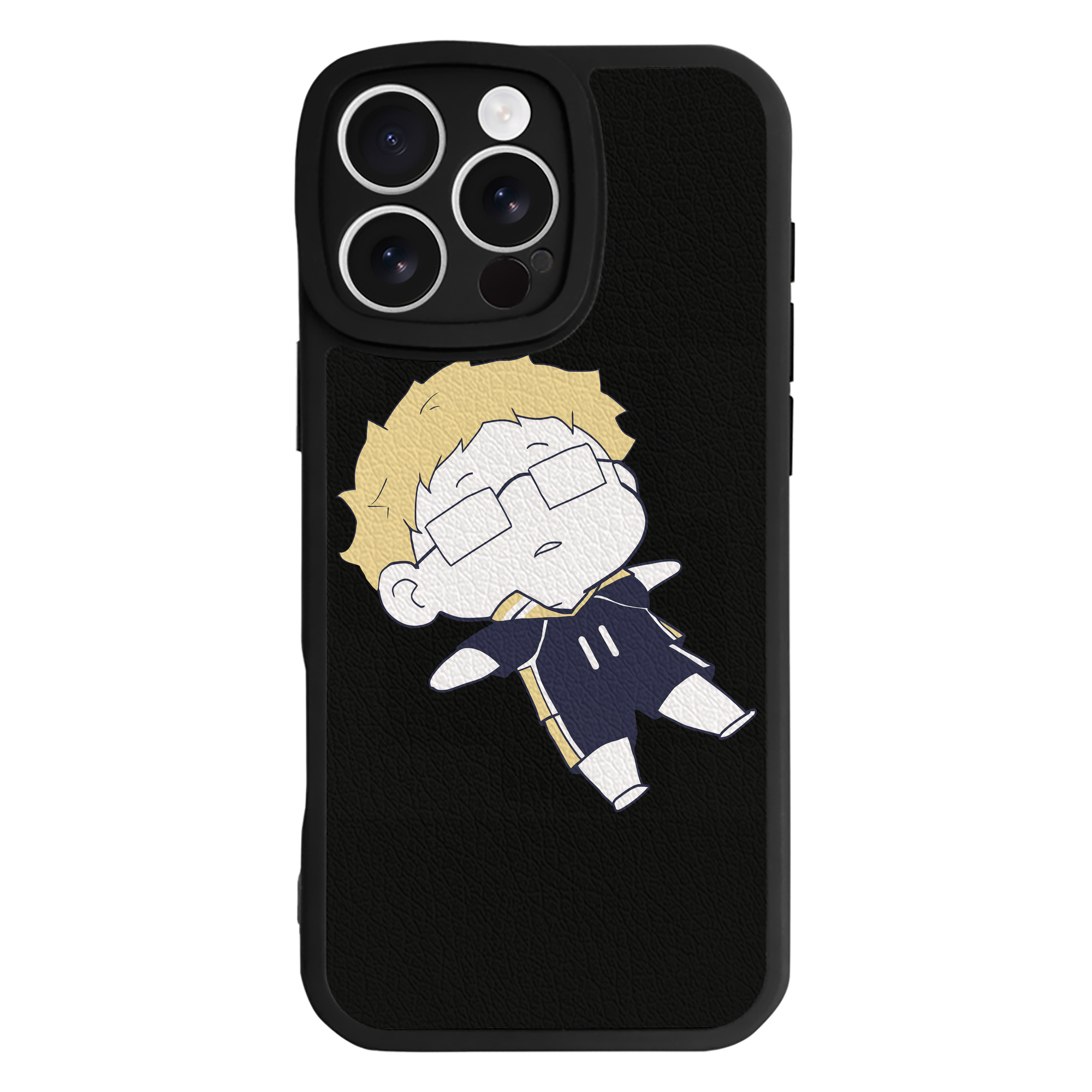 （画像用） ハイキュー!! Haikyu!! 【iPhone 16シリーズ対応】シリコンスマホケース（レザー調） 材質：シリコン